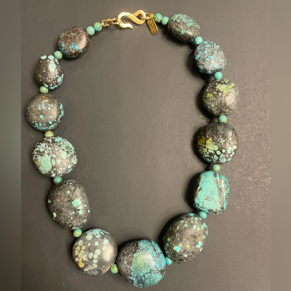 Kenneth J Lane Turquoise and Gold toned Women's Necklace